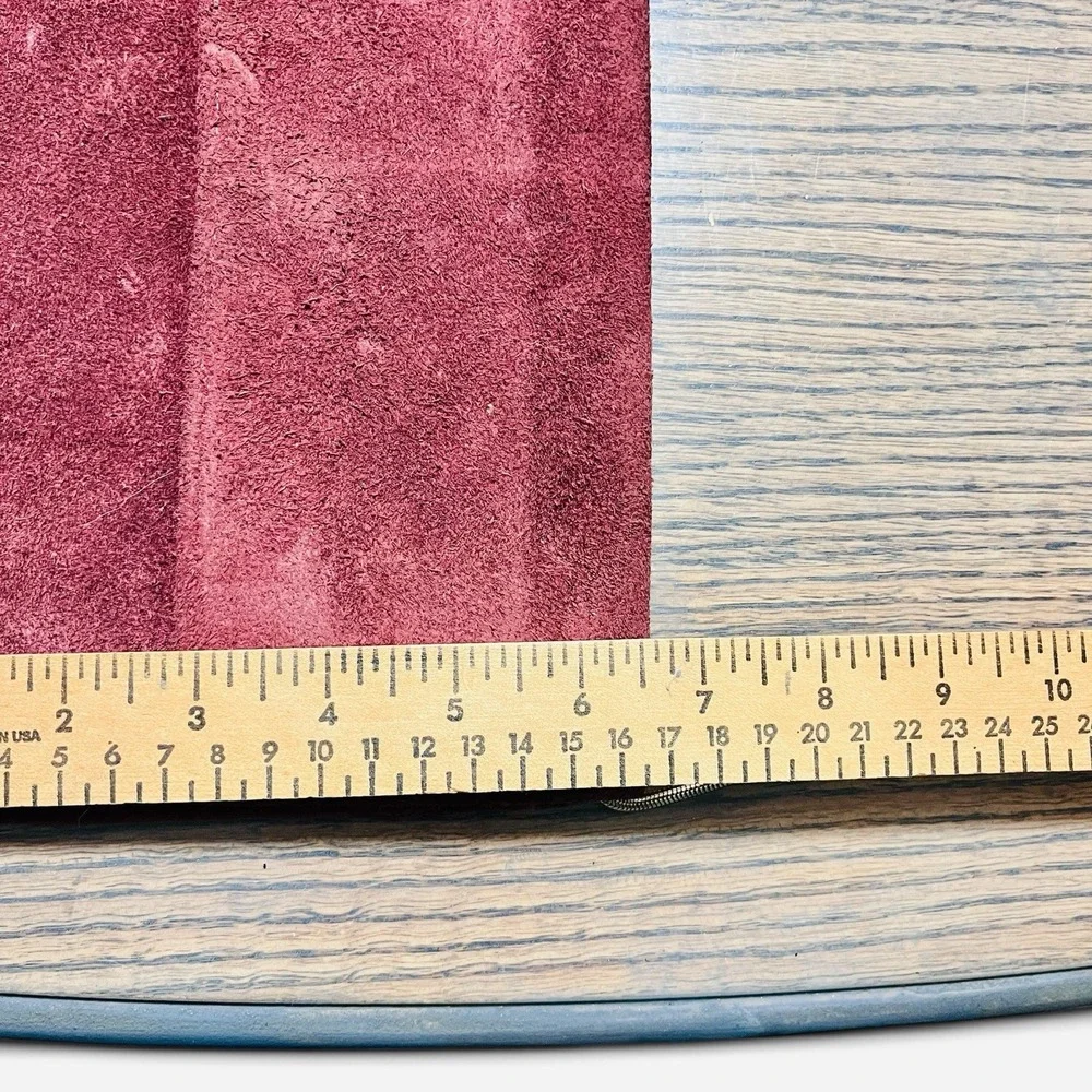 Vintage Shirl Miller USA Burgundy Red‎ Suede Clutch Shoulder Bag Purse